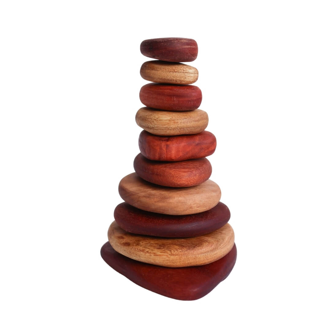in-wood Stacking Stones, 10 pcs