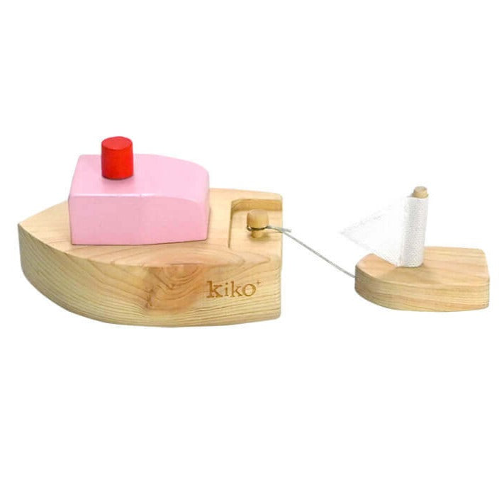 Kiko+ Ofune Wind-Up Boat, Pink