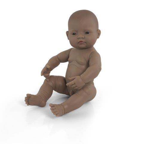 Miniland Doll - Anatomically Correct Baby, Latin American Boy, 40 cm (UNDRESSED)