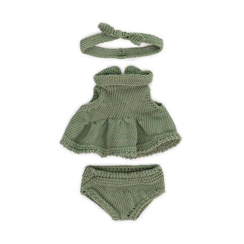 Miniland Clothing Eco Knitted Dress and Hairband, 21 cm Default Title