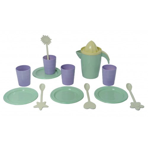 Plasto "I'M GREEN" BioPlastic Juice Set for 4, 14 pcs