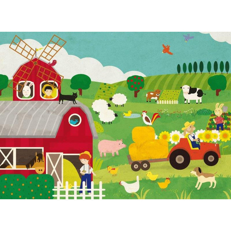 Sassi Giant Puzzle & Book Set - The Farm, 30 pcs Default Title