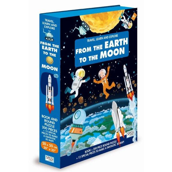 Sassi Sassi 3D Puzzle & Book Set -From the Earth to the Moon 200 pcs Default Title