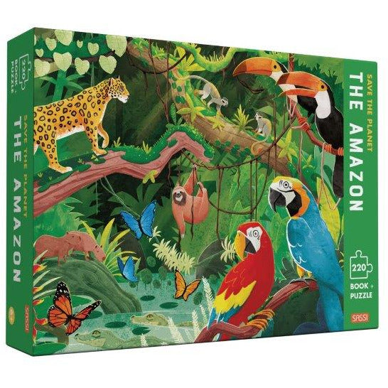 Sassi Save the Planet - The Amazon Puzzle and Book Set, 220 pcs Default Title