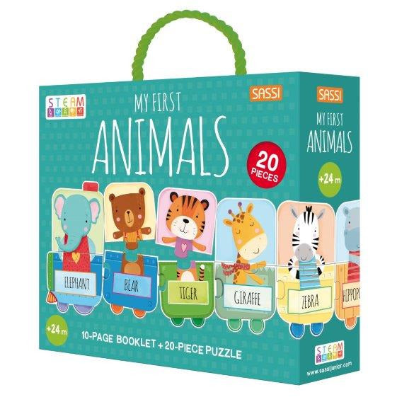 Sassi My First Animals Puzzle & Book Set Default Title