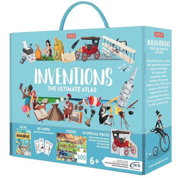 Sassi The Ultimate Atlas and Puzzle Set - Inventions, 500 pcs Default Title