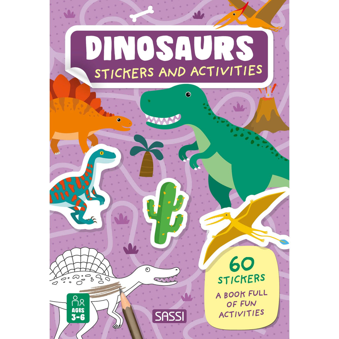 Sassi Stickers and Activities Book - Dinosaurs